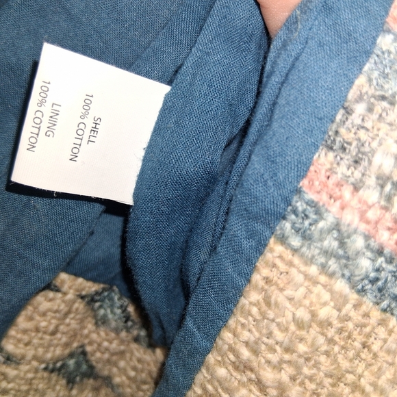 Anthropologie Textured Tassel Coat Tryb Hand Knitted Detailing 100% Cotton S - Picture 6 of 7